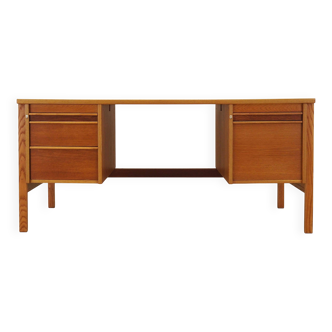 Ash desk, Norwegian design, 1970s, production: Norway