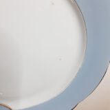 Round faience serving dishes from Lunéville KG, antique French, 50s
