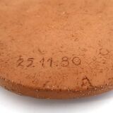 Round ceramic wall mask inspired by Africa, 1980s.