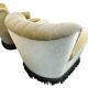 Set de 2 fauteuils vintage verts avec franges