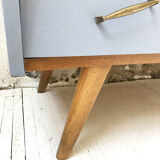 Commode vintage bleue