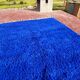 Large Beni Ouarain Berber rug in Majorelle blue, 300x200 cm – thick wool