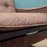 Leather armchair, Danish design, 1960s, manufactured by Genega Møbler