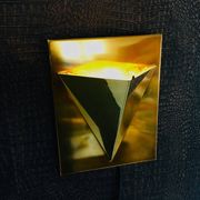 Postmodern Brass Wall Lamp Sconce from Liro, Belgium, 1980s
