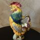 Pichet coq en barbotine