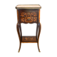 Bedside in marquetry and marble 18th century