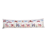 Vintage embroidered cushion cover 46x178 cm