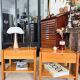 Vintage Simat bedside tables in elm – 1970