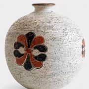 Bitossi by Aldo Londi Chamotte Ball Vase, Italy, 1960s