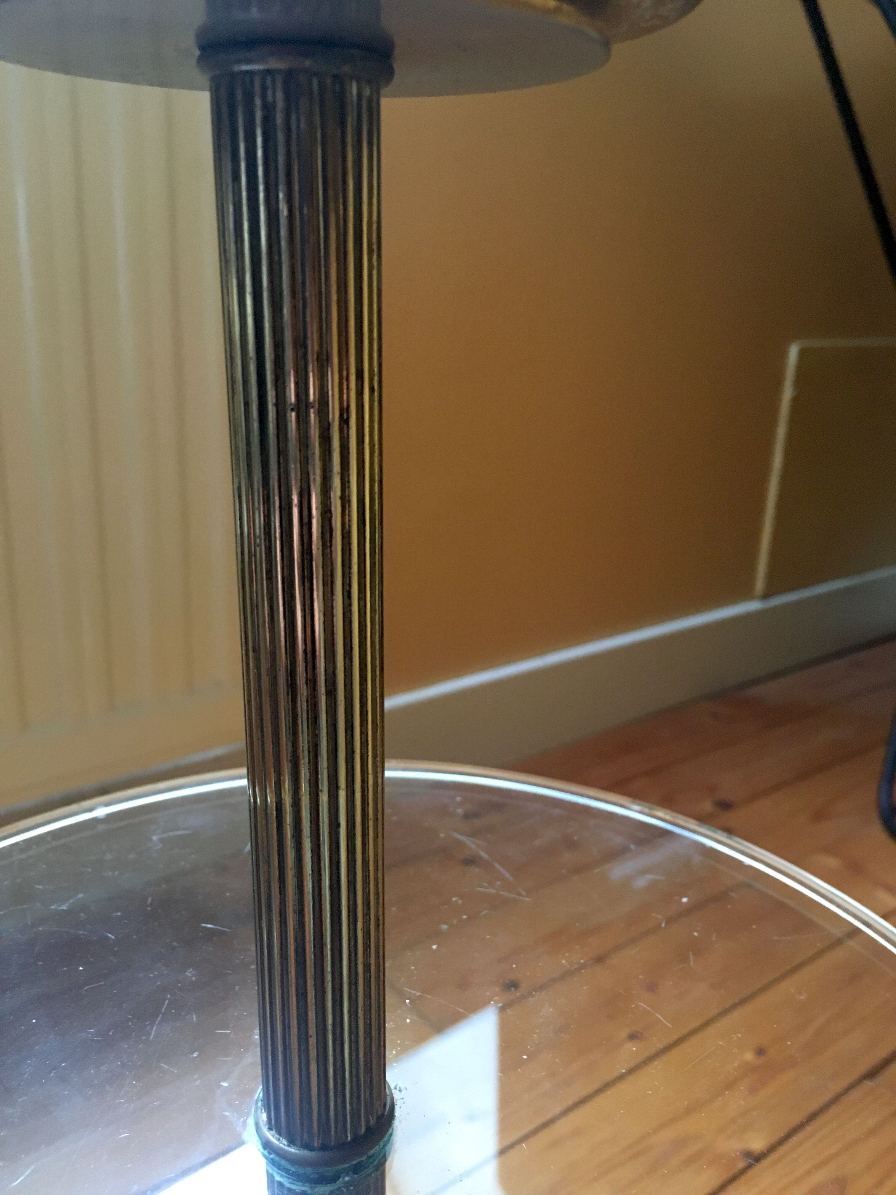 Brass standing ashtray