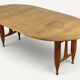 Extendable dining table in oak by Guillerme and Chambron - 1960s