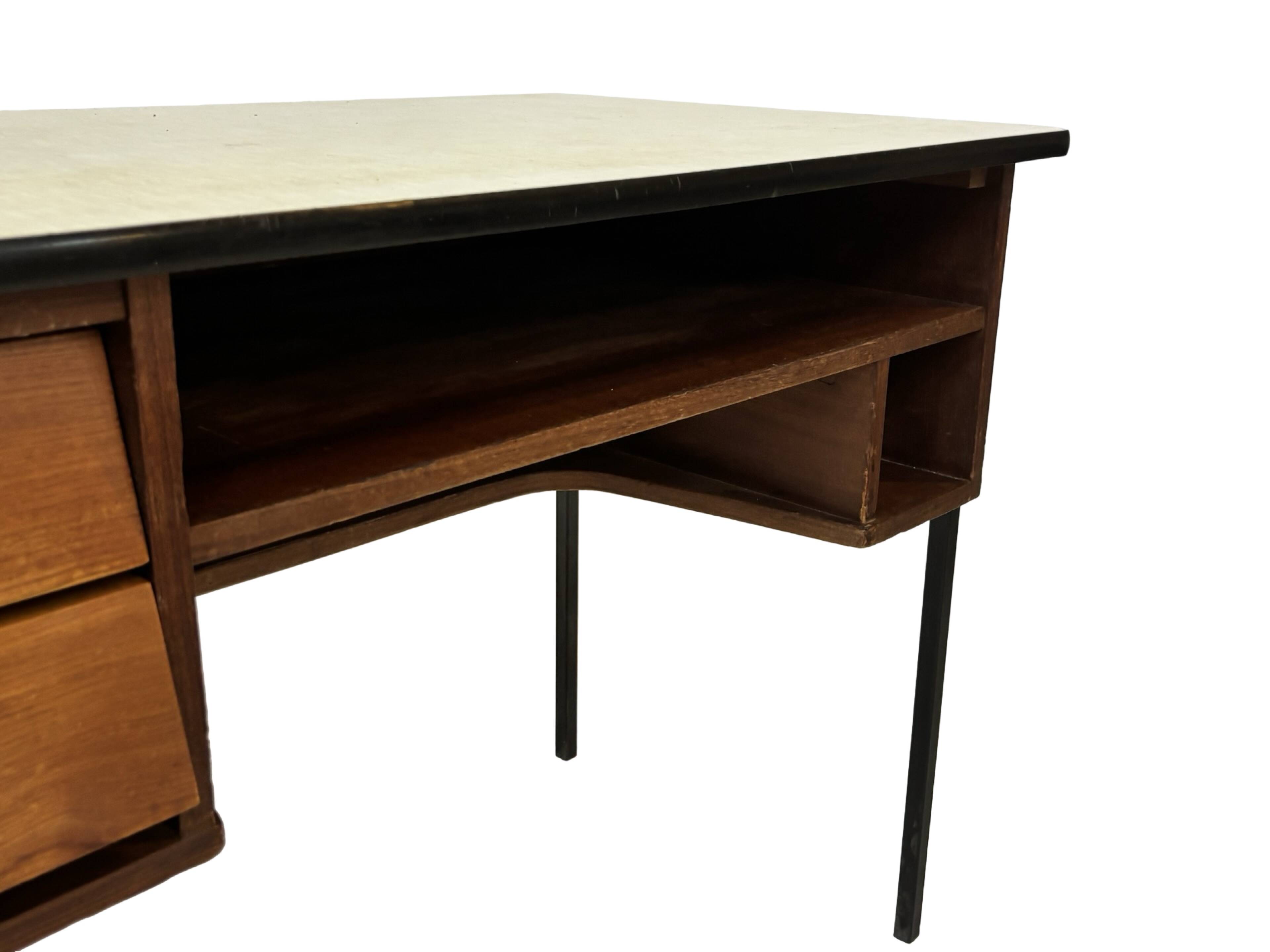 Bureau Mid-Century design Marko Galvanitas Pays-Bas bureau d'enseignant 1960