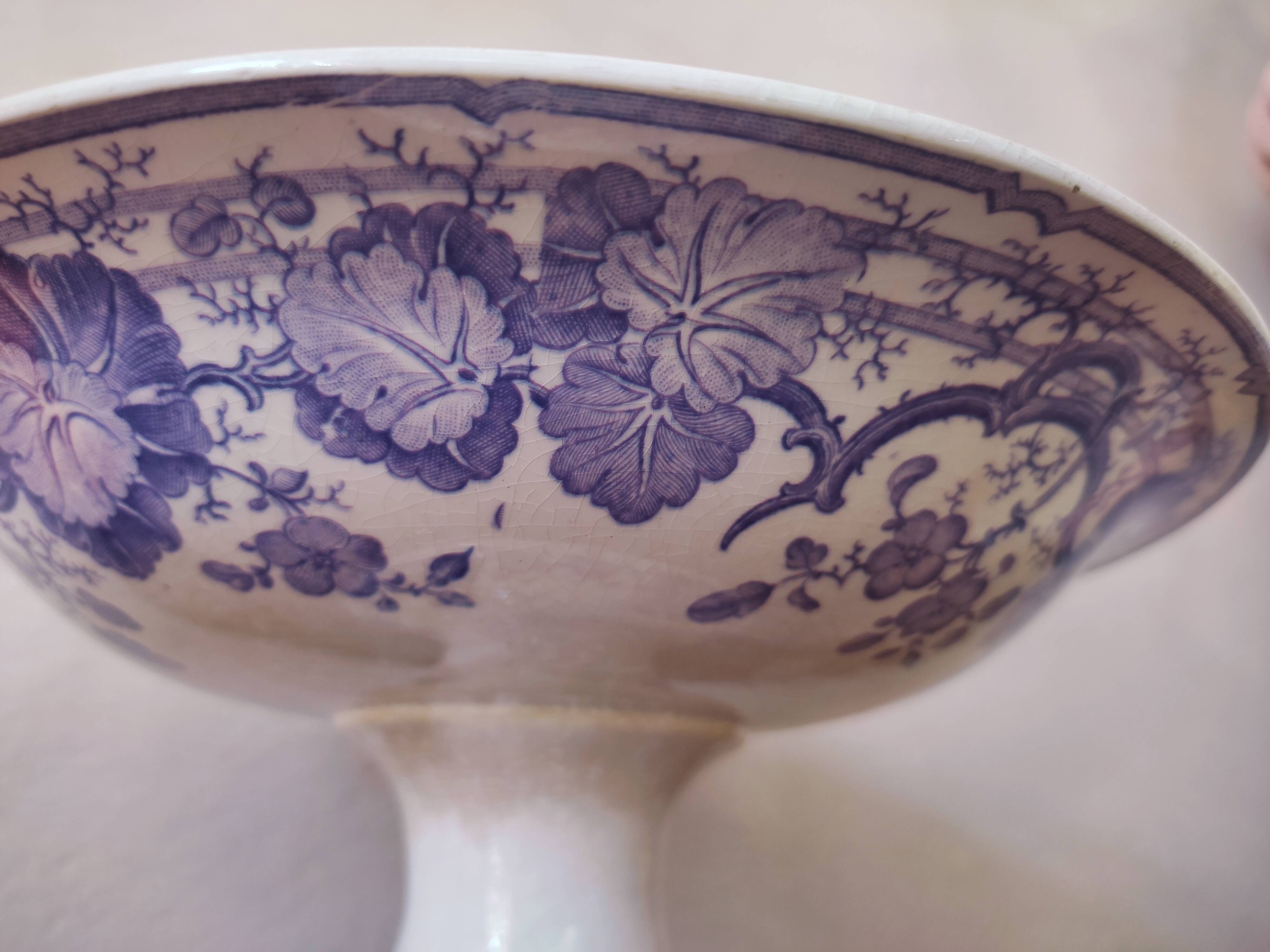 Old compotier by Sarreguemines