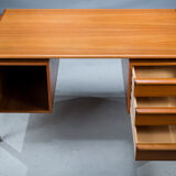 Mid-century teak freestanding desk from GV Møbler, 1960s