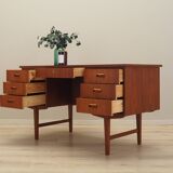 Teak desk, Danish design, 1970s, production: Denmark