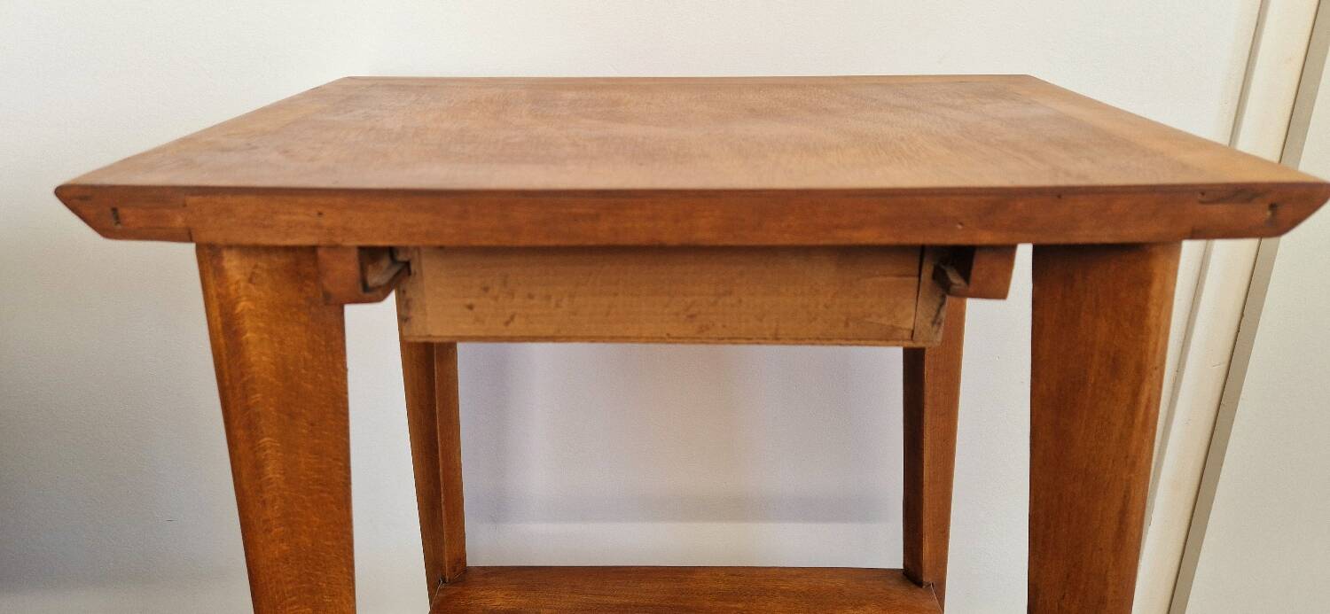 1950s side table with compass legs