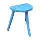 Tabouret tripode bleu