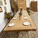 Farmhouse table with 2 extensions