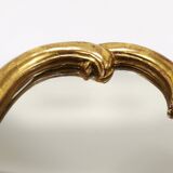 Max Welz Vienna Art Nouveau Hand-Carved Gilded Wood Wall Mirror, Austria, 1930s