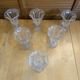 Set of 6 Ice Cream Bowls FIDENZA Moulded Glass Petal Shape Italy #E126