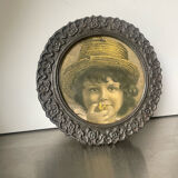 Metal cast iron picture frame