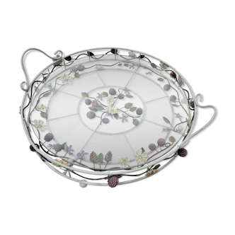 Wrought iron serving tray
