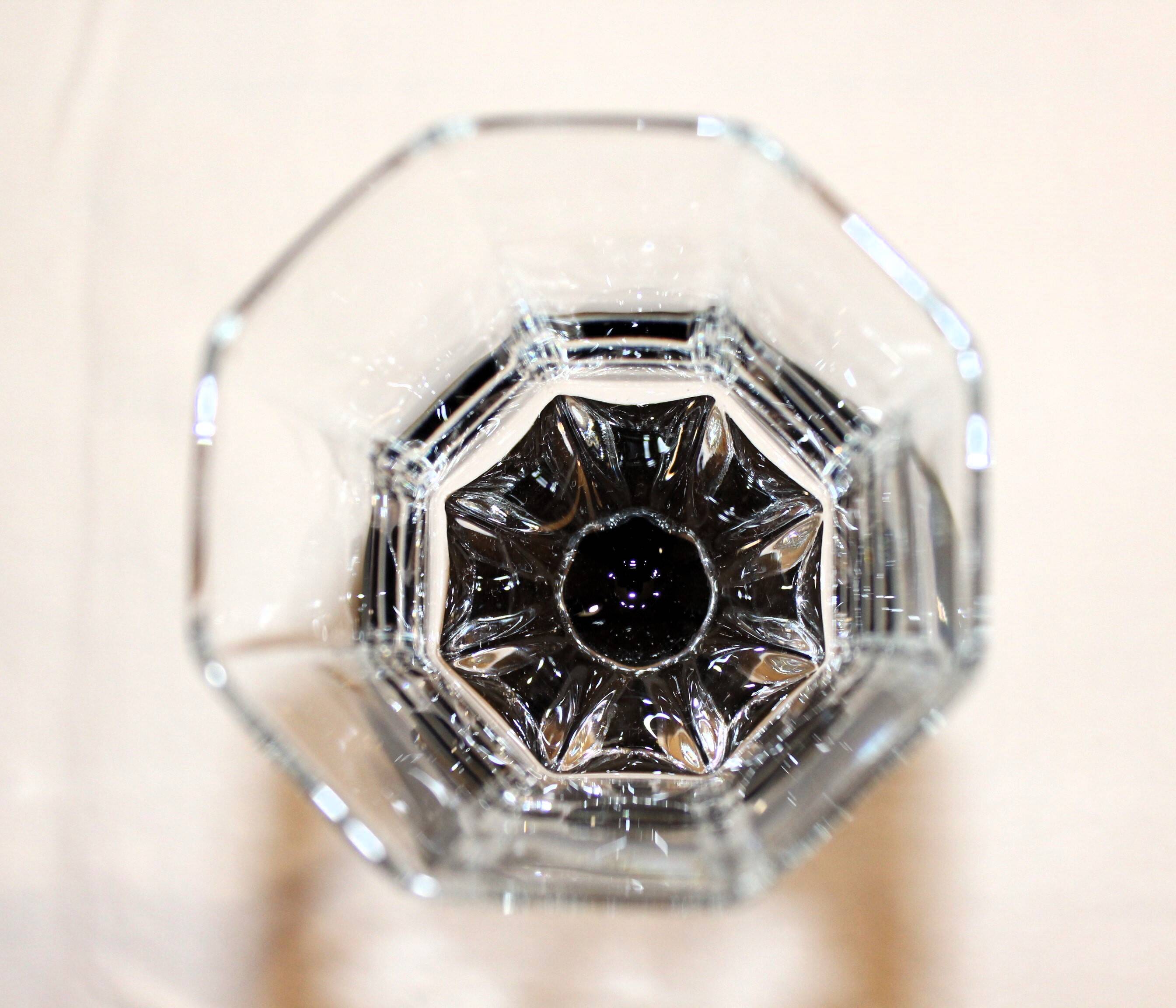 6 Luminarc "Octime" black wine glasses