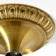 1960's Space Age Pop Art  brass and metal wall or ceiling lamp by Sölken