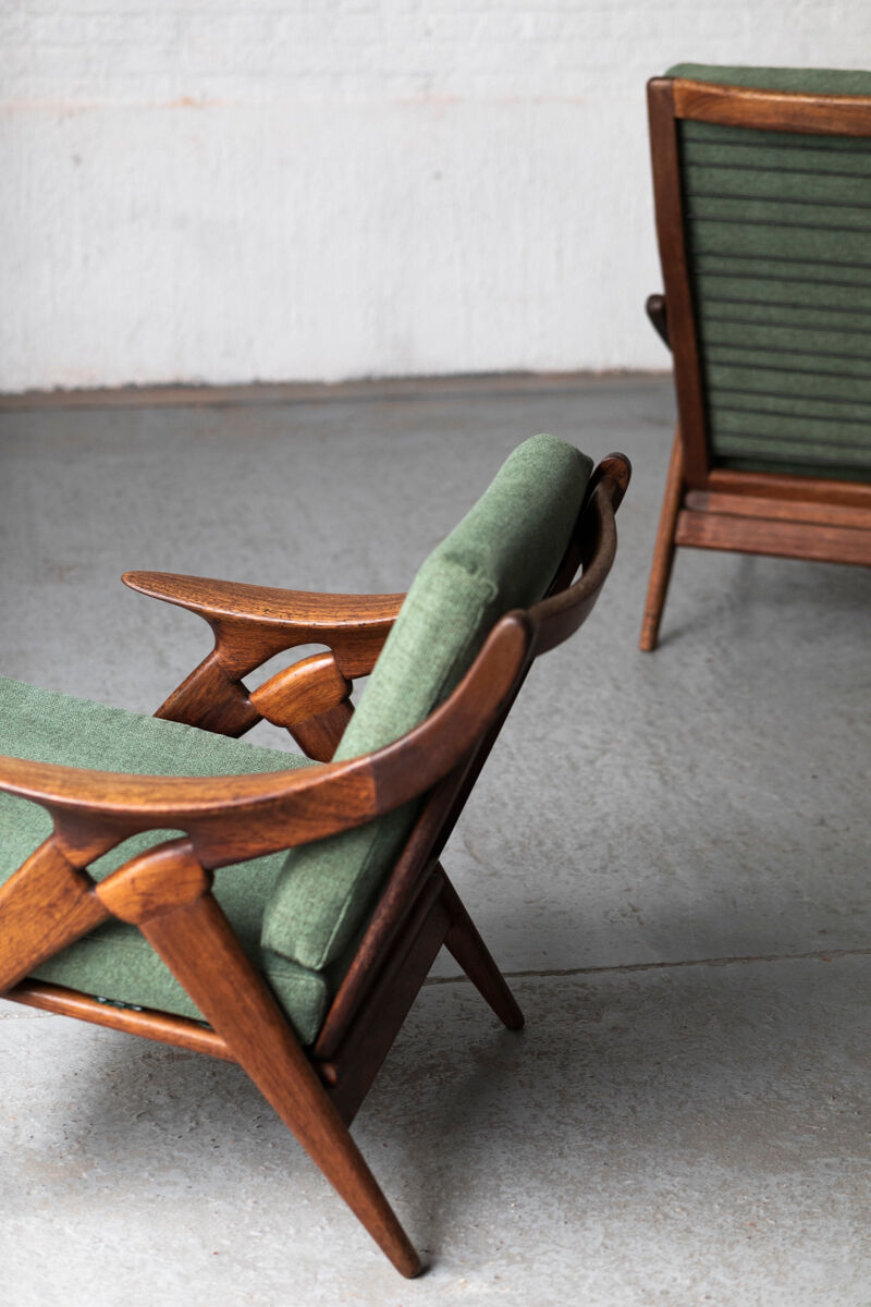 Ensemble de fauteuils de De Ster Gelderland, design hollandais des années 1960