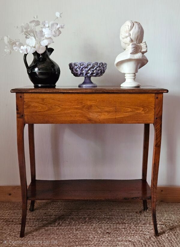 Console style Louis XV en merisier XXème
