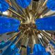 Large murano glass chandelier sputnik style 12 lights