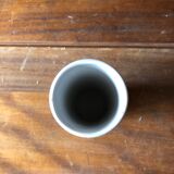 Vase roll leonor mataillet ceramic painting flowers vintage