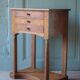 Bedside table or console in Empire style, drawer unit, end table.