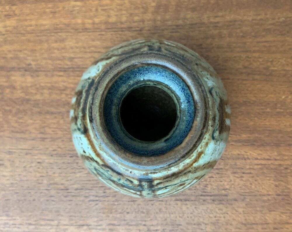 Mid-century Danish vase from Søholm pottery workshop, 1960s.