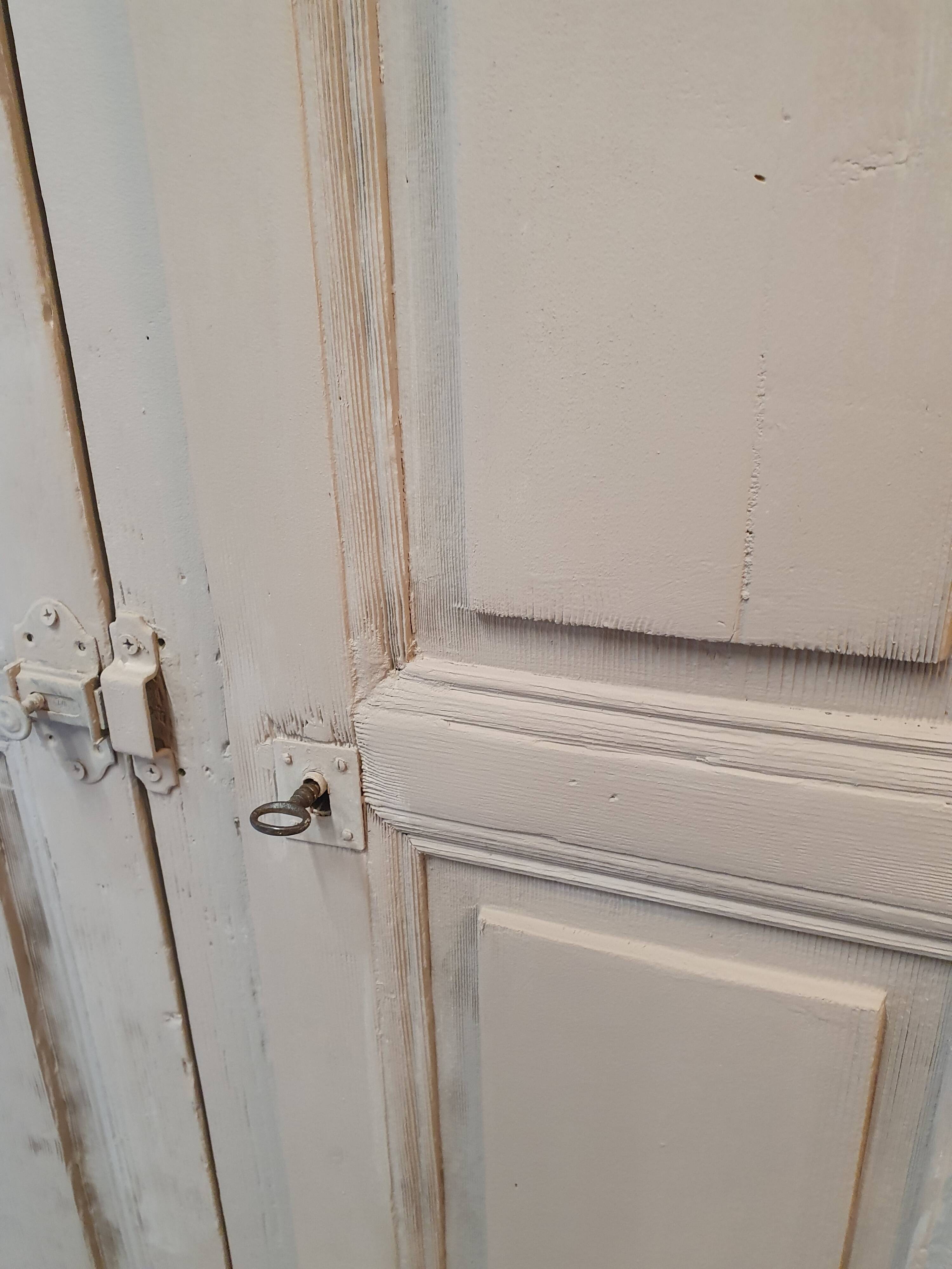 Old wooden cloakroom