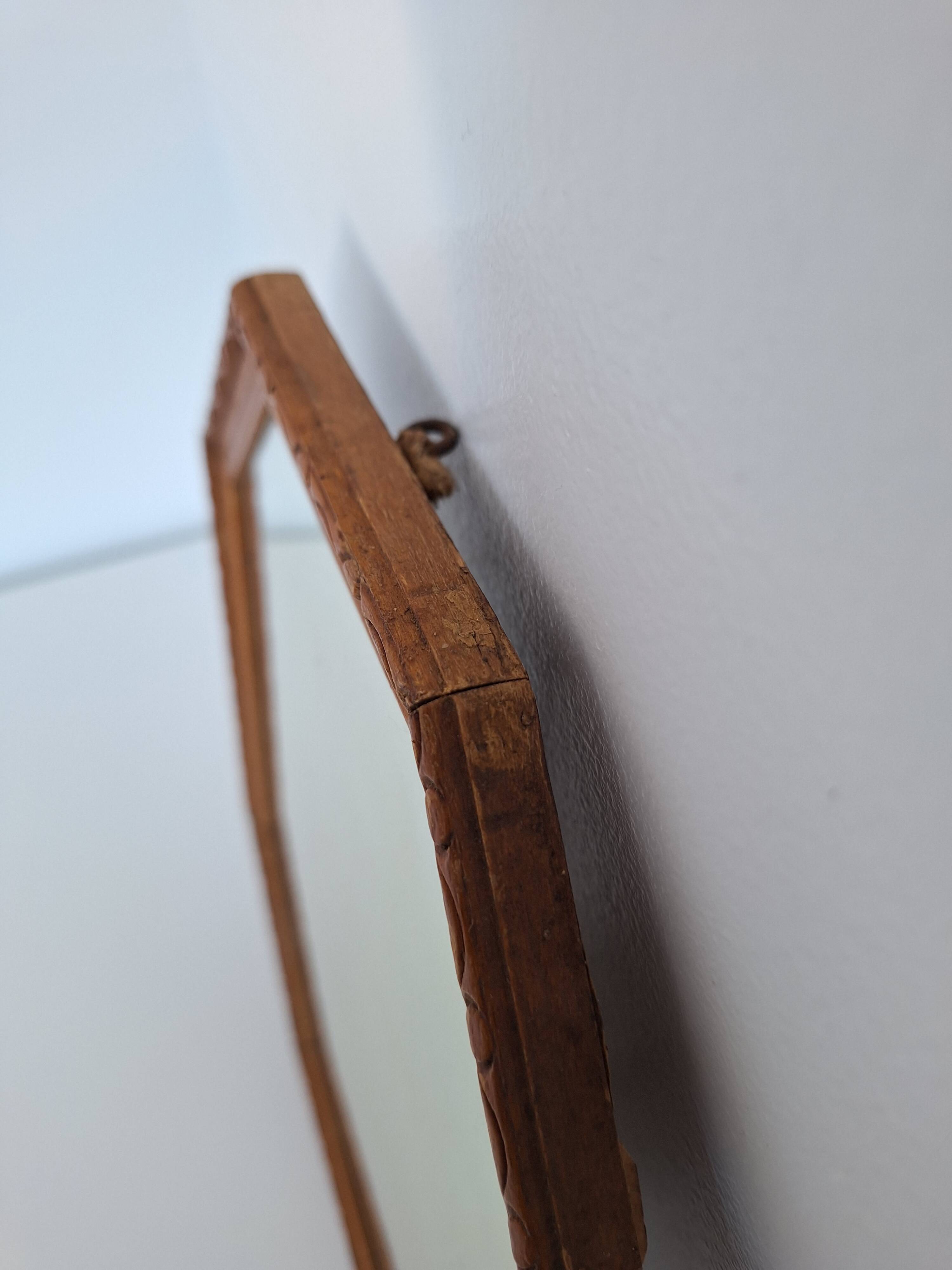 Vintage octagon mirror