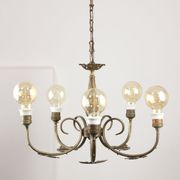 Lustre en laiton Art-déco, années 1930