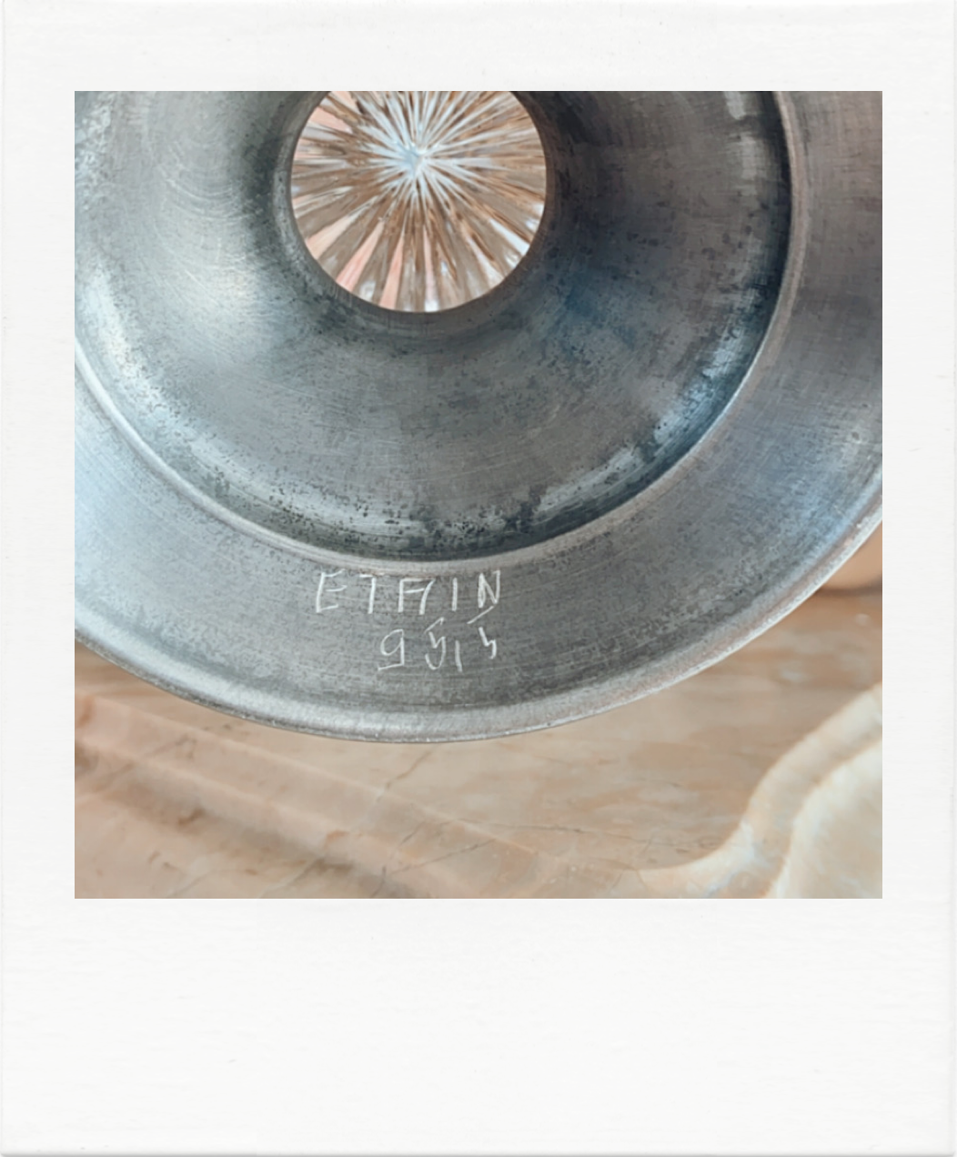 Candy chiseled glass and tin