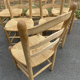 Set of 6 straw chairs