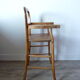 With seat caning imitation wood high chair