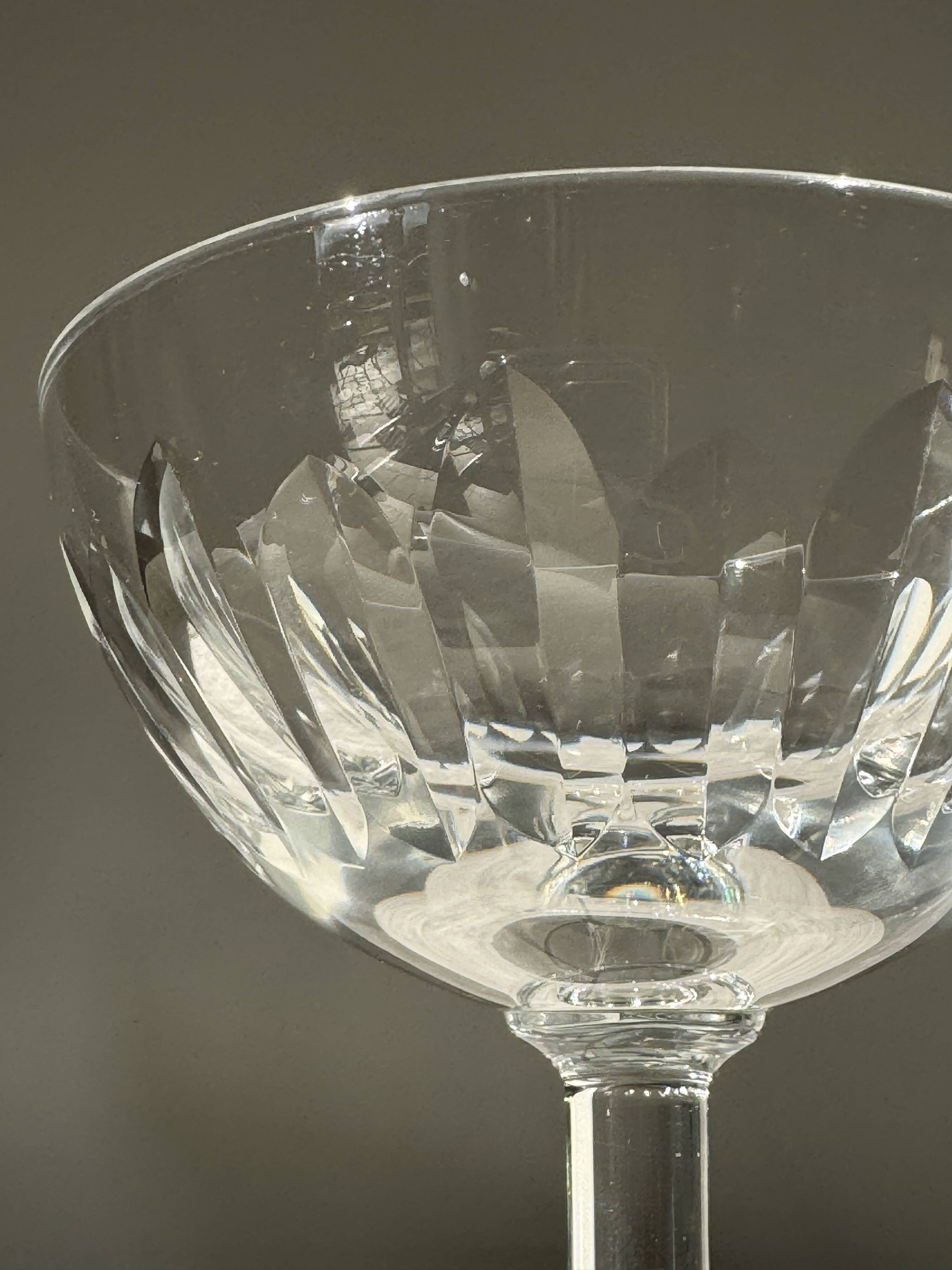 Baccarat Champagne Coupe Cassino Model several available