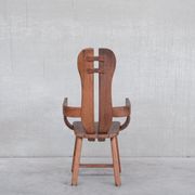 Set of Four Oak Mid-Century Dining Chairs