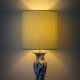 Royal Delft Blue, White, and Green Chinoiserie Bird Table Lamp, 1979