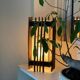 Lampe en bois vintage