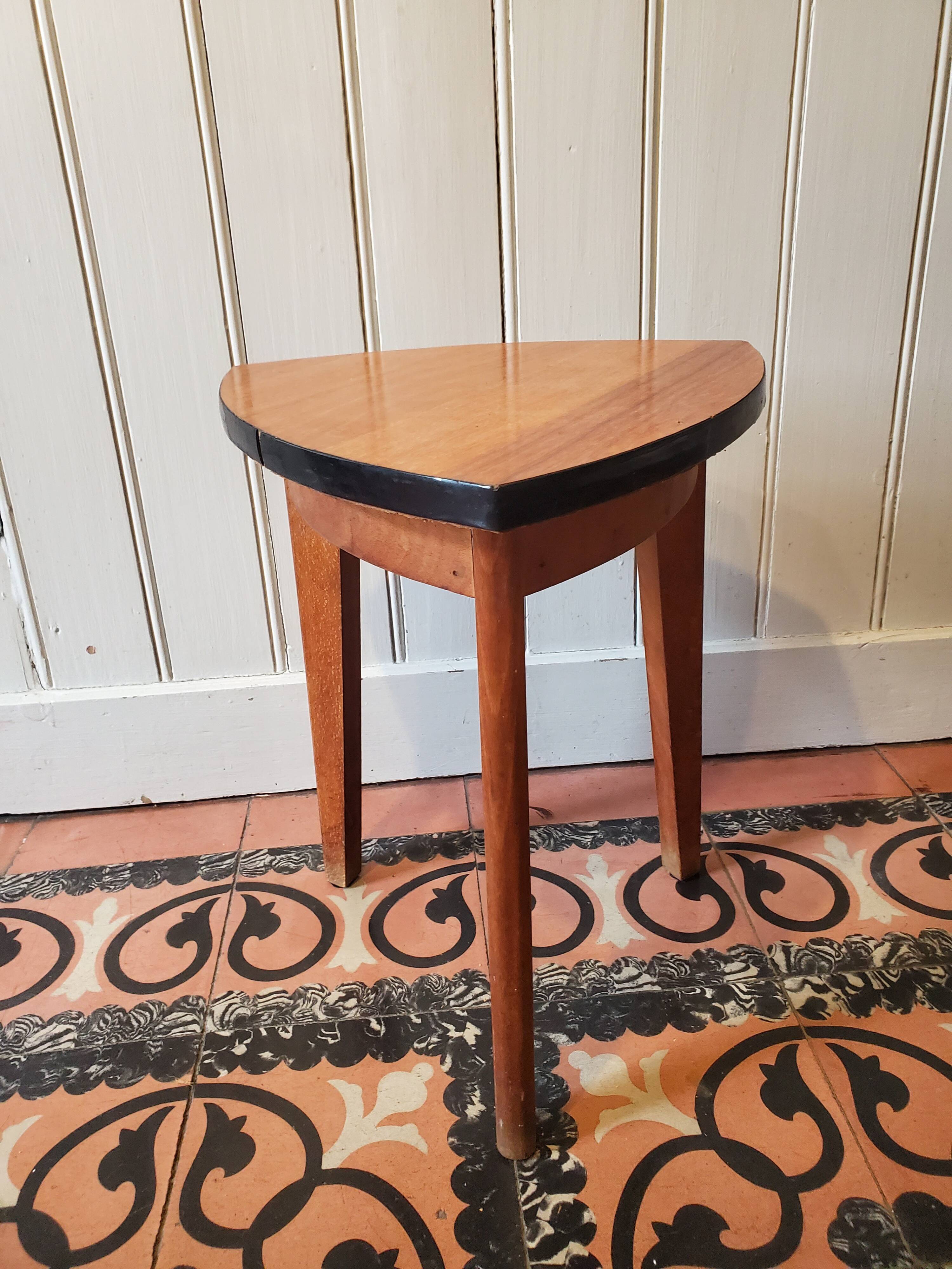 Wood tripod harness and formica 60's