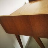 Oak veneer console dressing table