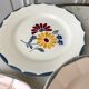 Set of 6 mismatched dessert plates Digoin, Badonviller Salins (Jacqueline) 30s-40s
