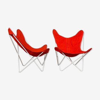 Butterfly lounge chairs by Jorge Ferrari Hardoy for Knoll, 1950