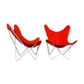 Butterfly lounge chairs by Jorge Ferrari Hardoy for Knoll, 1950