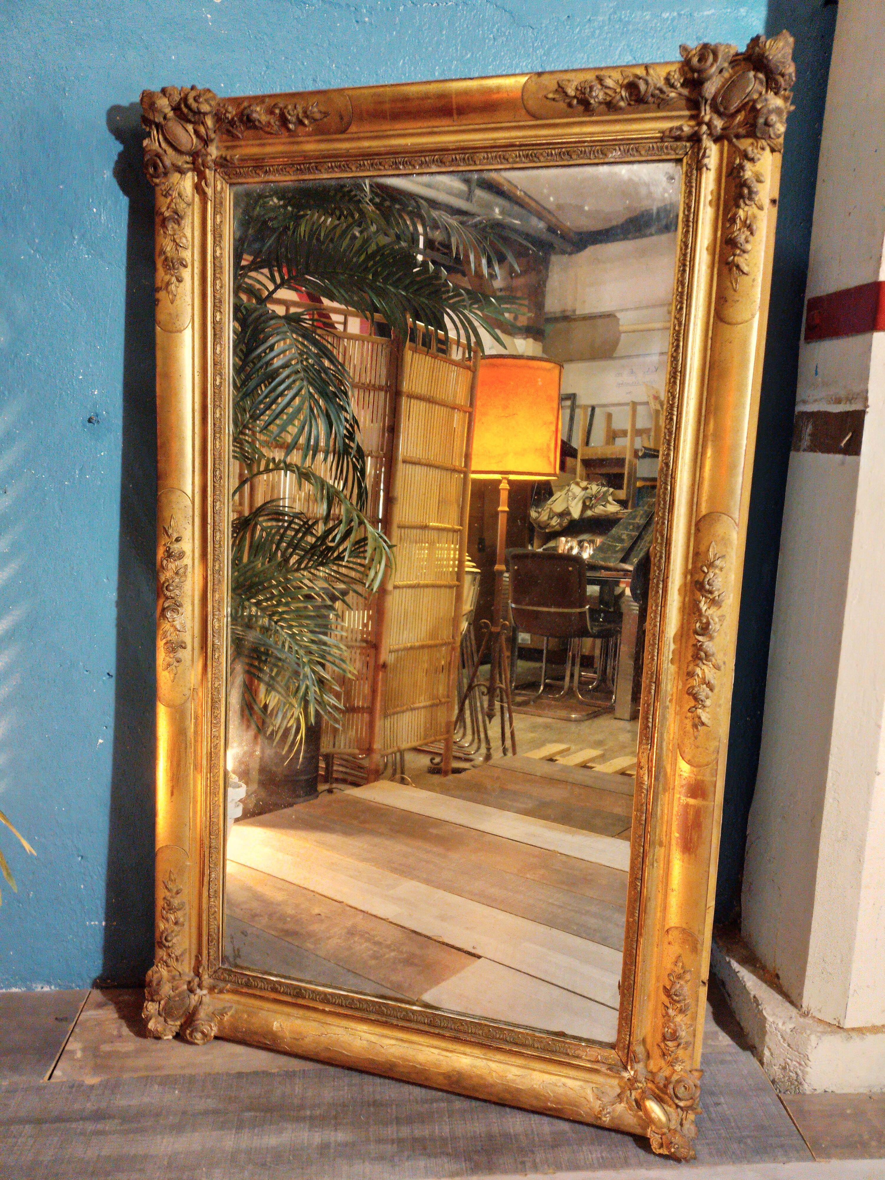 19th century wall or table mirror